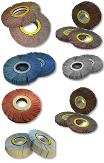 Indented aluminum oxide unmounted flap wheels LS309X